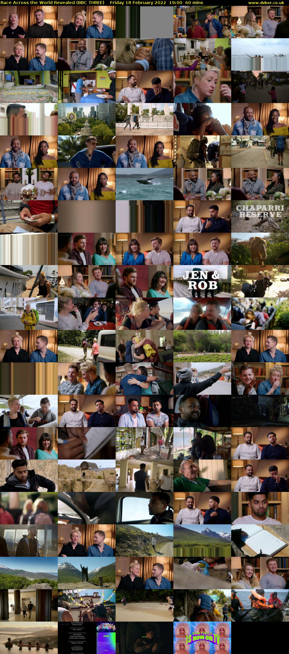 Race Across the World Revealed (BBC THREE) Friday 18 February 2022 19:00 - 20:00