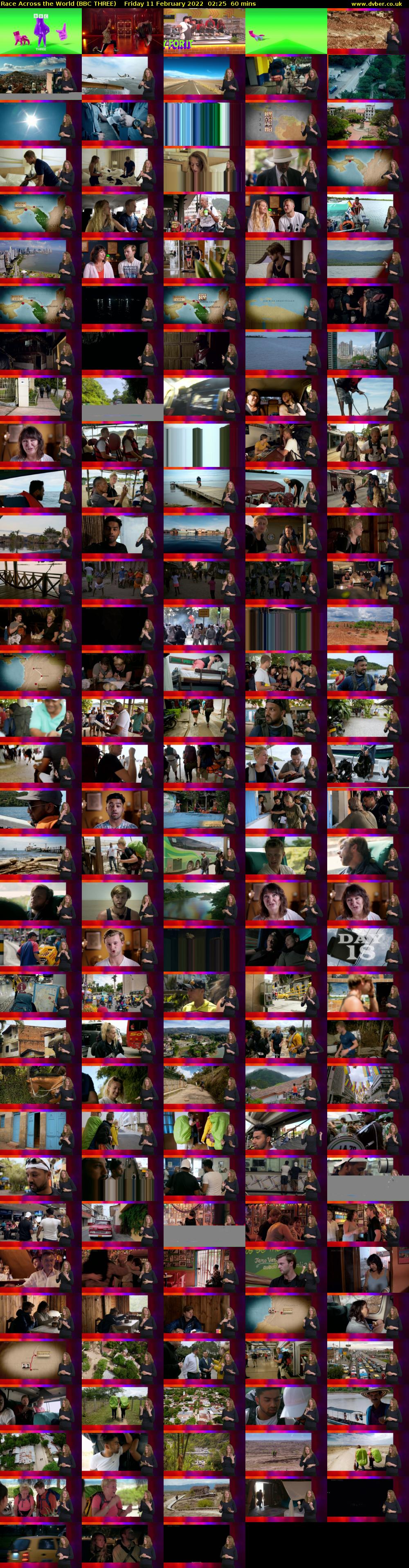 Race Across the World (BBC THREE) Friday 11 February 2022 02:25 - 03:25