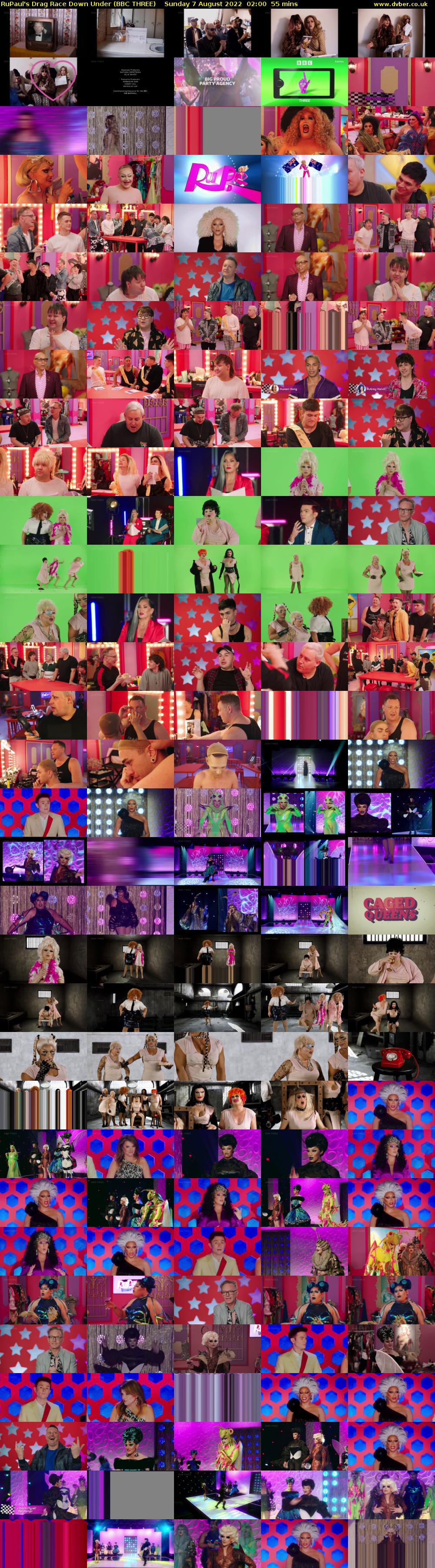 RuPaul's Drag Race Down Under (BBC THREE) Sunday 7 August 2022 02:00 - 02:55