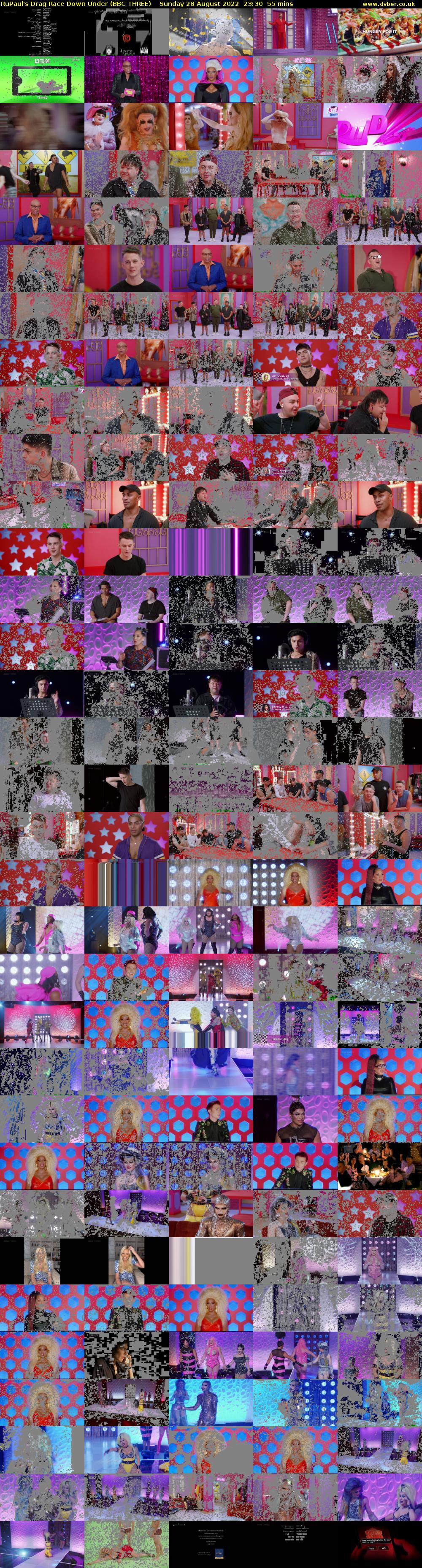 RuPaul's Drag Race Down Under (BBC THREE) Sunday 28 August 2022 23:30 - 00:25