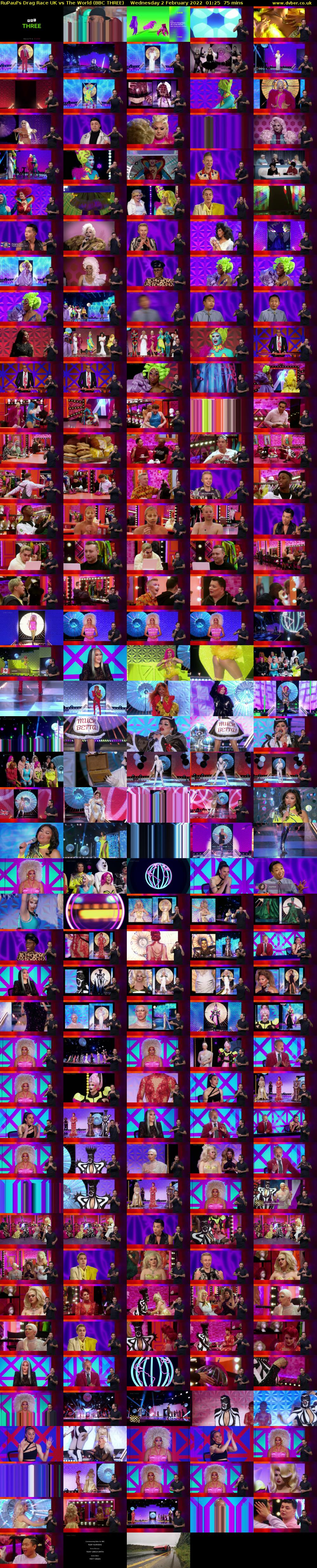 RuPaul's Drag Race UK vs The World (BBC THREE) Wednesday 2 February 2022 01:25 - 02:40