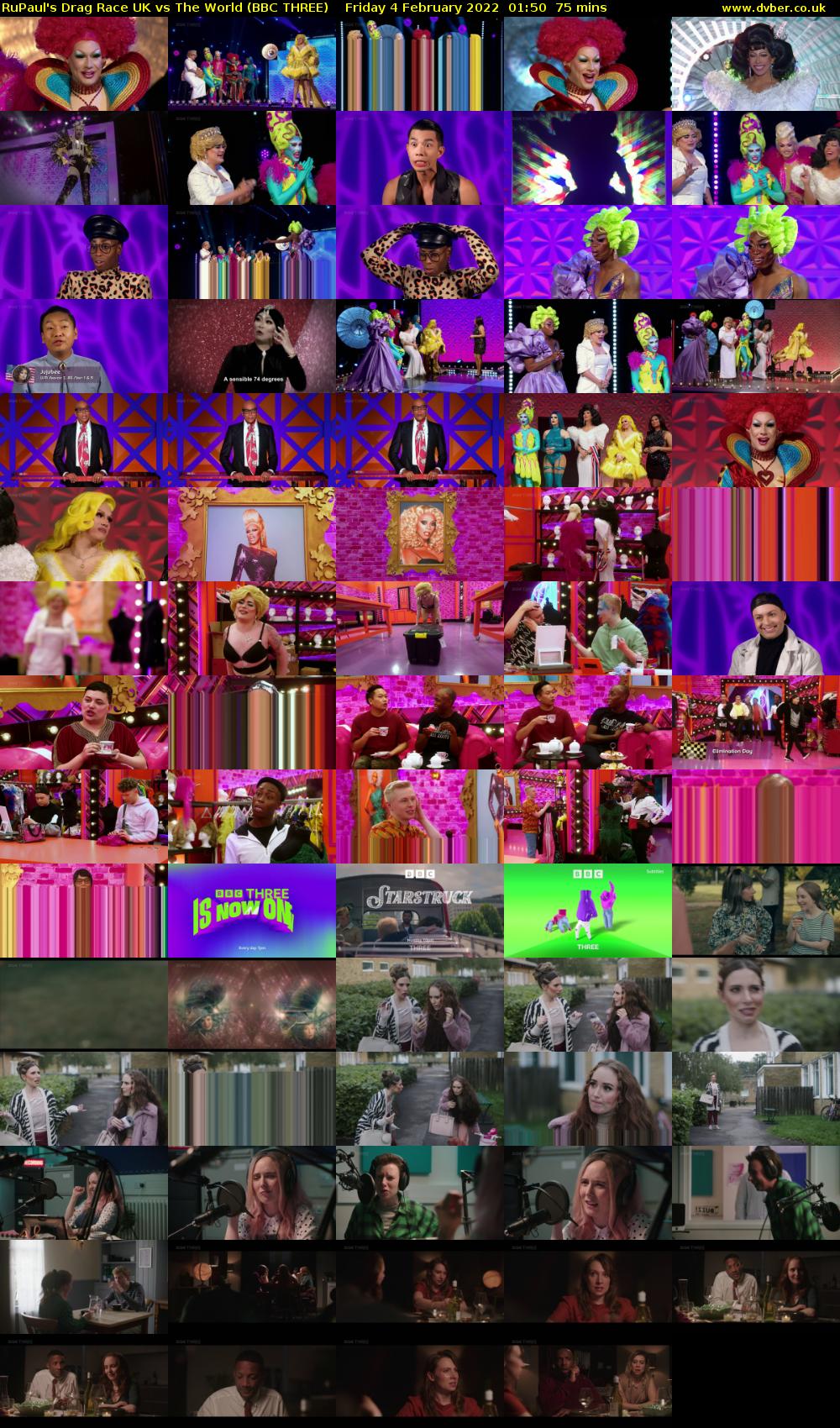 RuPaul's Drag Race UK vs The World (BBC THREE) Friday 4 February 2022 01:50 - 03:05