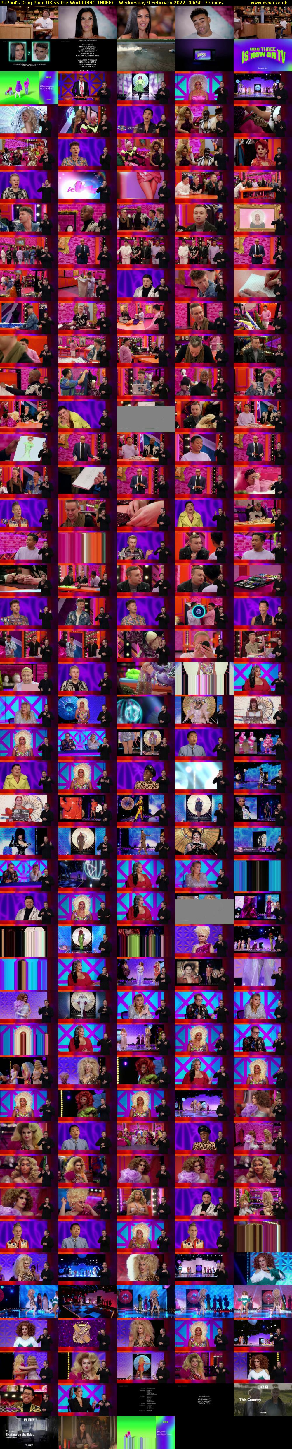 RuPaul's Drag Race UK vs the World (BBC THREE) Wednesday 9 February 2022 00:50 - 02:05