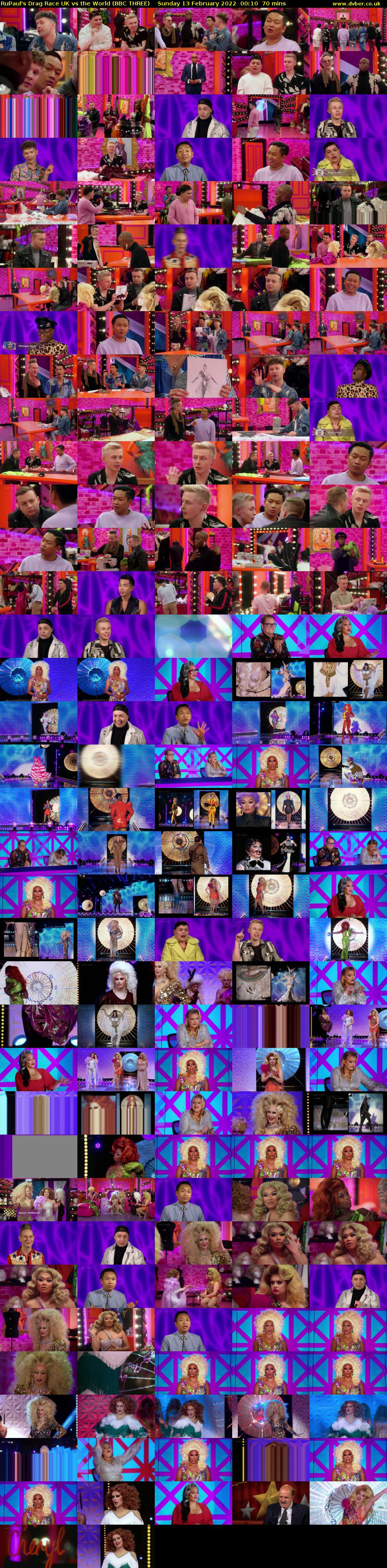 RuPaul's Drag Race UK vs the World (BBC THREE) Sunday 13 February 2022 00:10 - 01:20