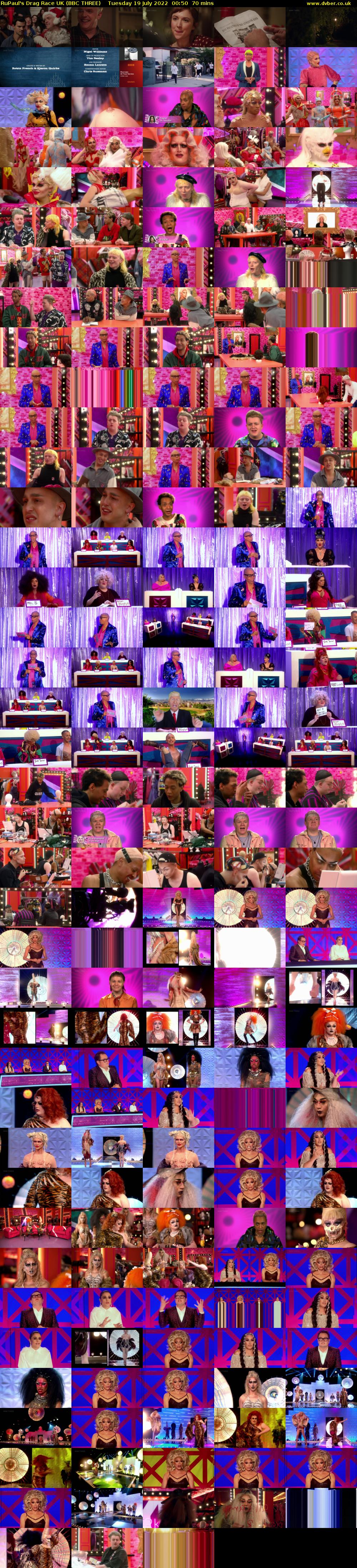 RuPaul's Drag Race UK (BBC THREE) Tuesday 19 July 2022 00:50 - 02:00