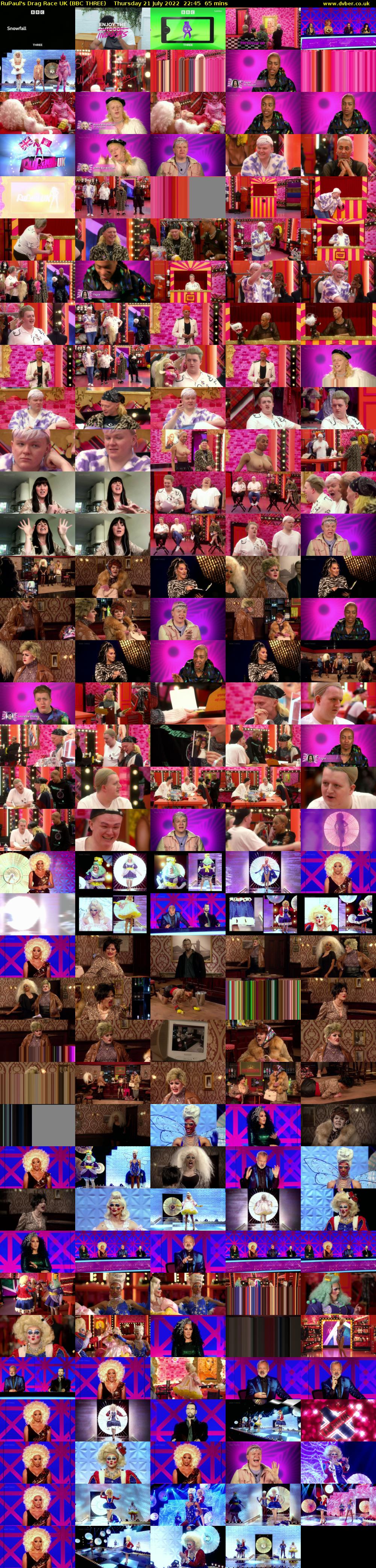 RuPaul's Drag Race UK (BBC THREE) Thursday 21 July 2022 22:45 - 23:50