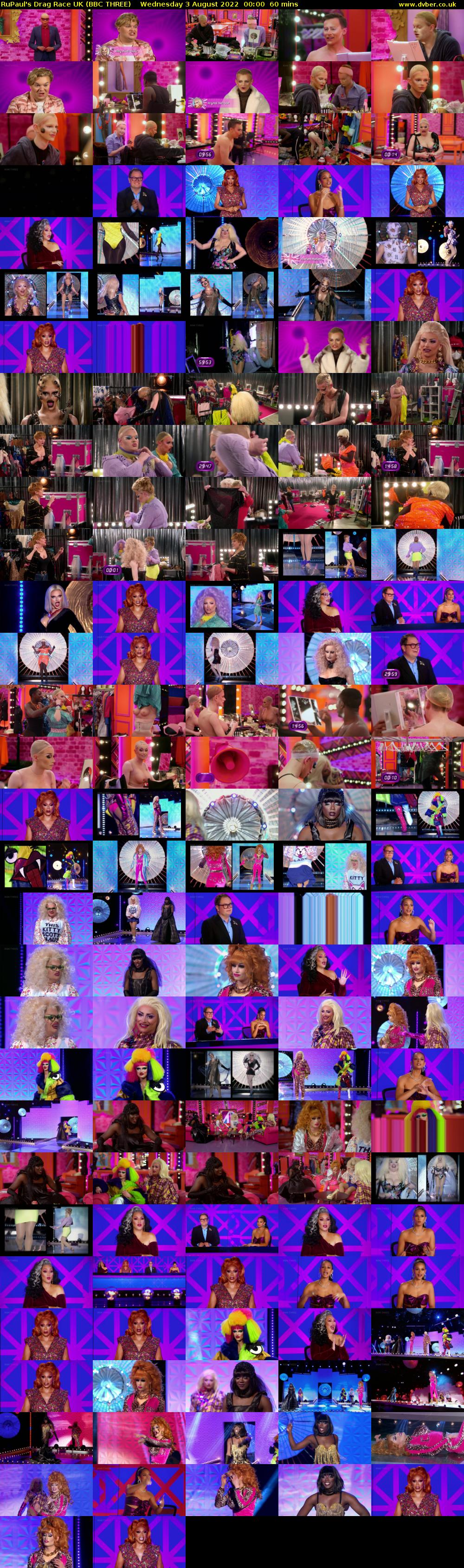 RuPaul's Drag Race UK (BBC THREE) Wednesday 3 August 2022 00:00 - 01:00