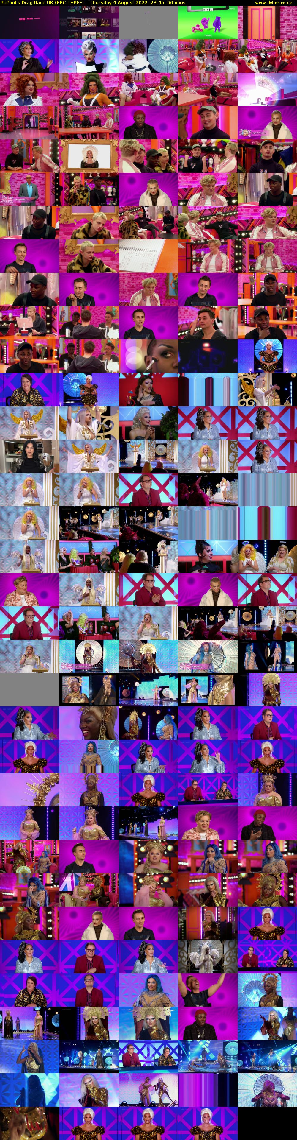 RuPaul's Drag Race UK (BBC THREE) Thursday 4 August 2022 23:45 - 00:45