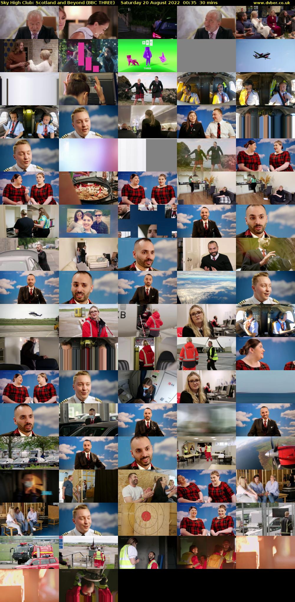 Sky High Club: Scotland and Beyond (BBC THREE) Saturday 20 August 2022 00:35 - 01:05