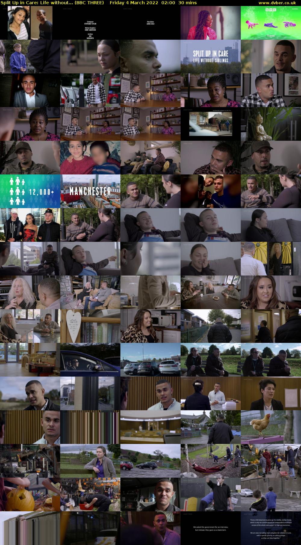 Split Up in Care: Life without... (BBC THREE) Friday 4 March 2022 02:00 - 02:30