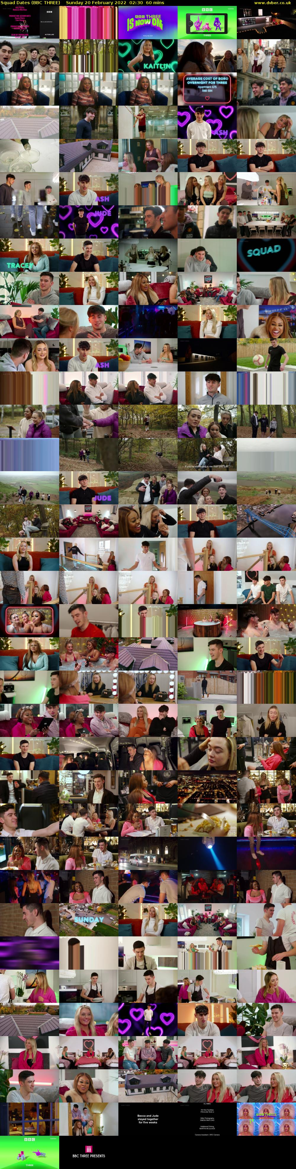 Squad Dates (BBC THREE) Sunday 20 February 2022 02:30 - 03:30