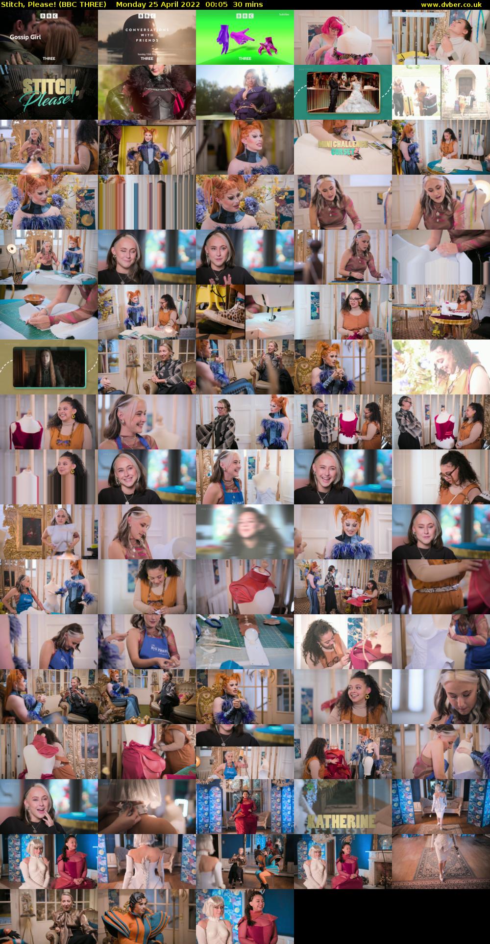 Stitch, Please! (BBC THREE) Monday 25 April 2022 00:05 - 00:35