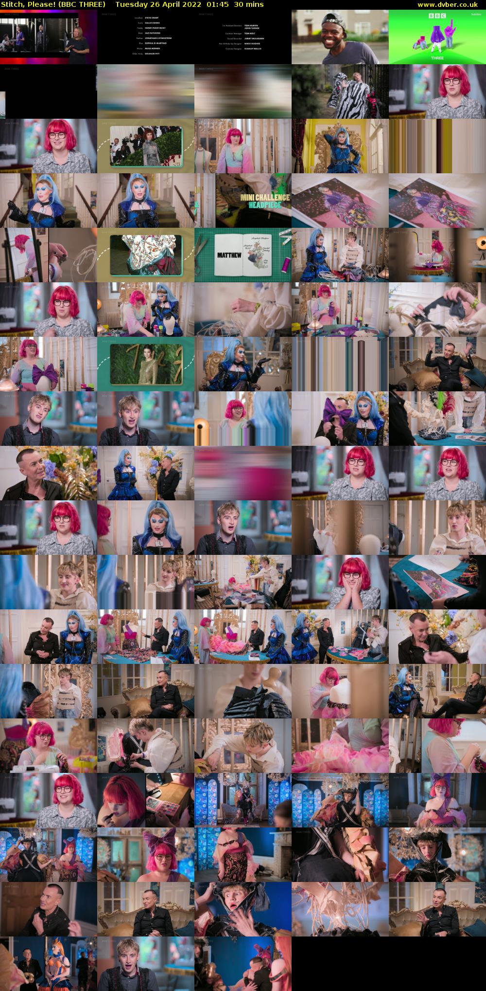 Stitch, Please! (BBC THREE) Tuesday 26 April 2022 01:45 - 02:15