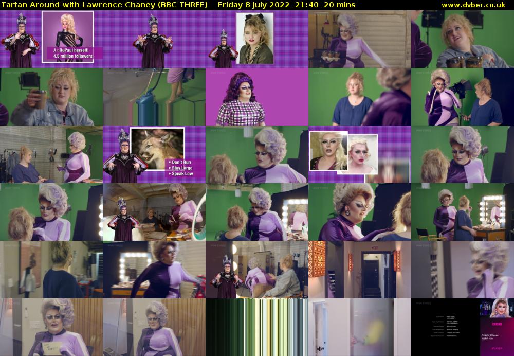 Tartan Around with Lawrence Chaney (BBC THREE) Friday 8 July 2022 21:40 - 22:00