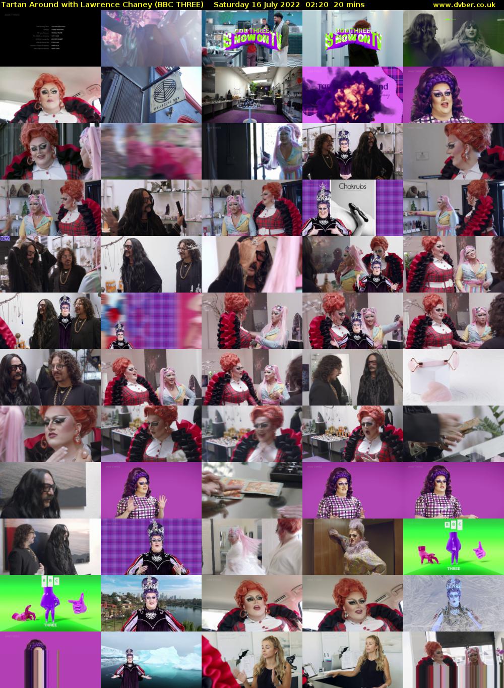 Tartan Around with Lawrence Chaney (BBC THREE) Saturday 16 July 2022 02:20 - 02:40