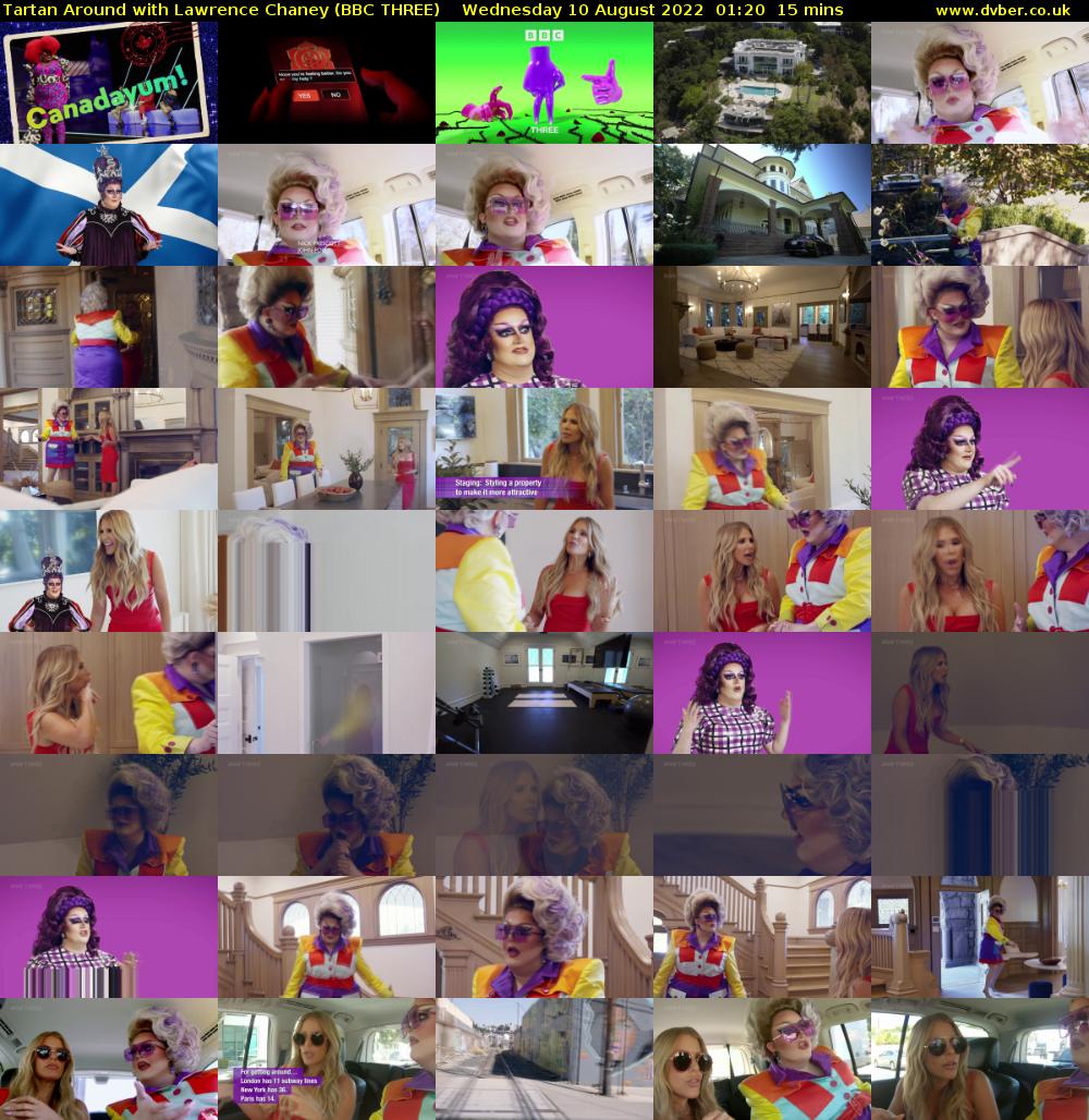 Tartan Around with Lawrence Chaney (BBC THREE) Wednesday 10 August 2022 01:20 - 01:35