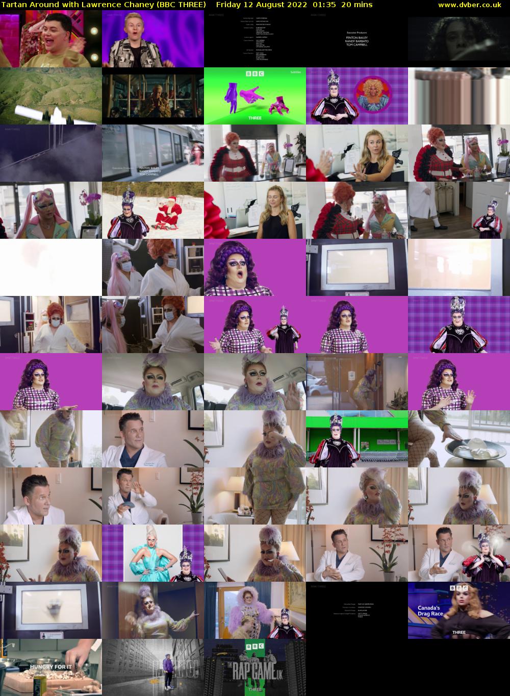 Tartan Around with Lawrence Chaney (BBC THREE) Friday 12 August 2022 01:35 - 01:55