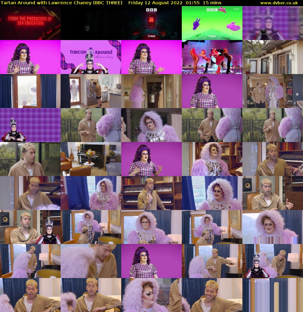 Tartan Around with Lawrence Chaney (BBC THREE) Friday 12 August 2022 01:55 - 02:10