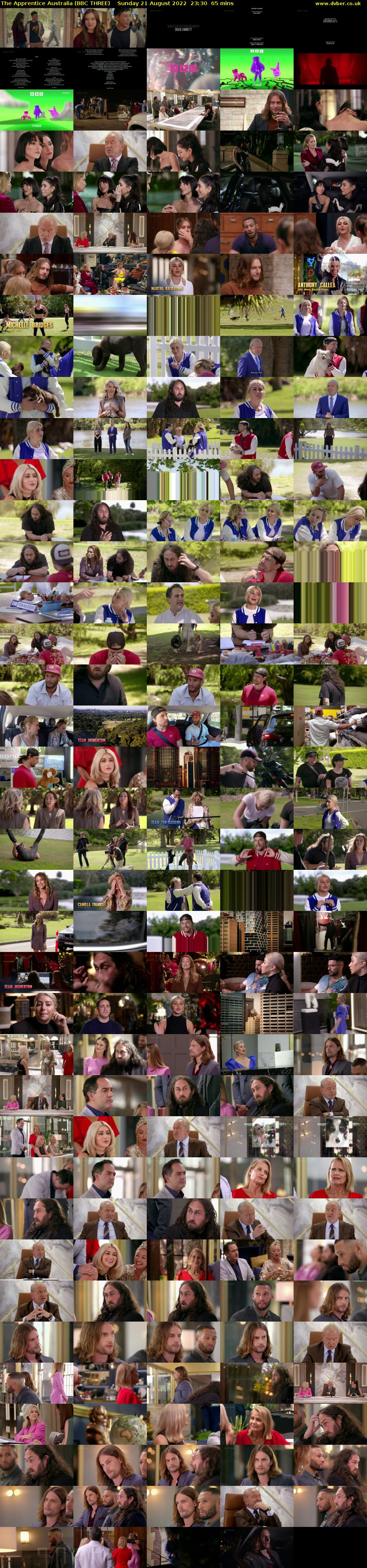 The Apprentice Australia (BBC THREE) Sunday 21 August 2022 23:30 - 00:35