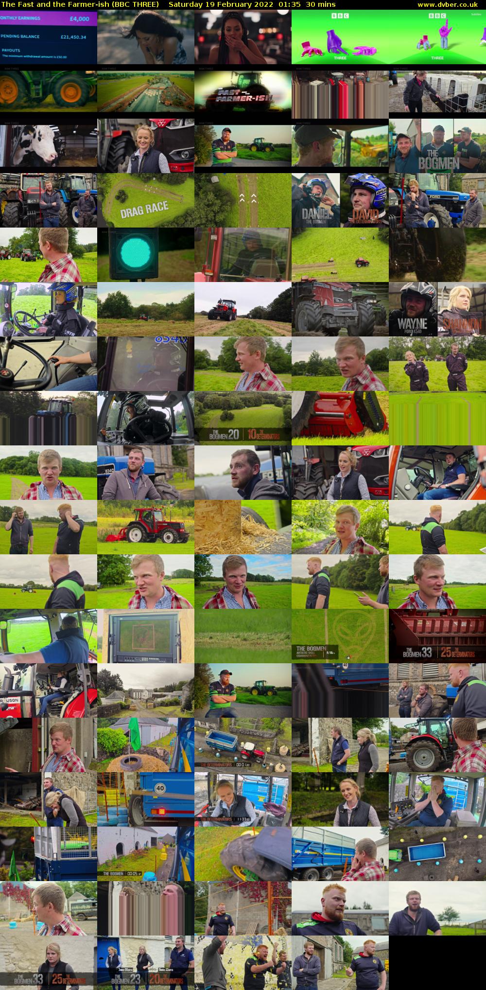 The Fast and the Farmer-ish (BBC THREE) Saturday 19 February 2022 01:35 - 02:05