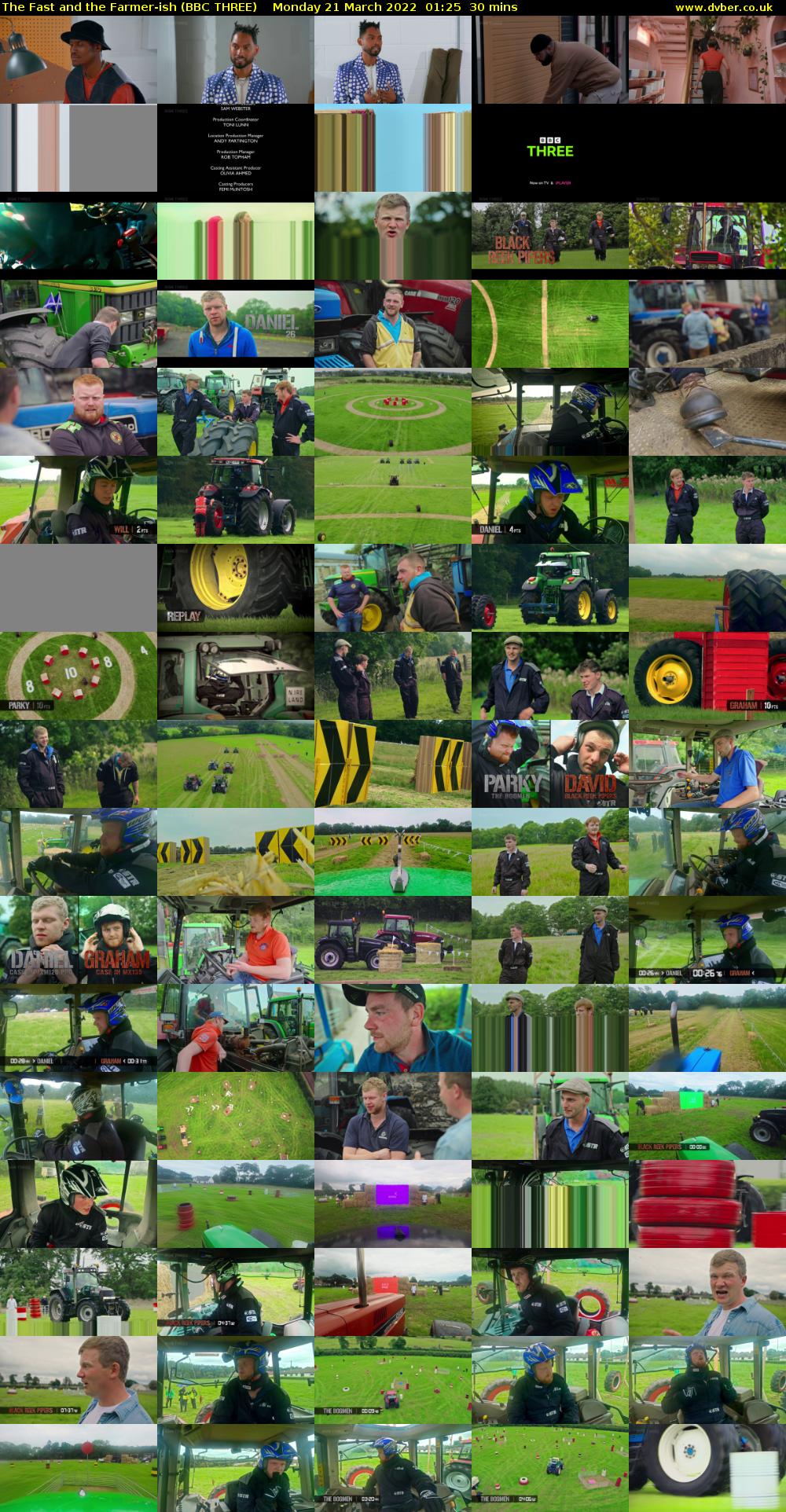 The Fast and the Farmer-ish (BBC THREE) Monday 21 March 2022 01:25 - 01:55