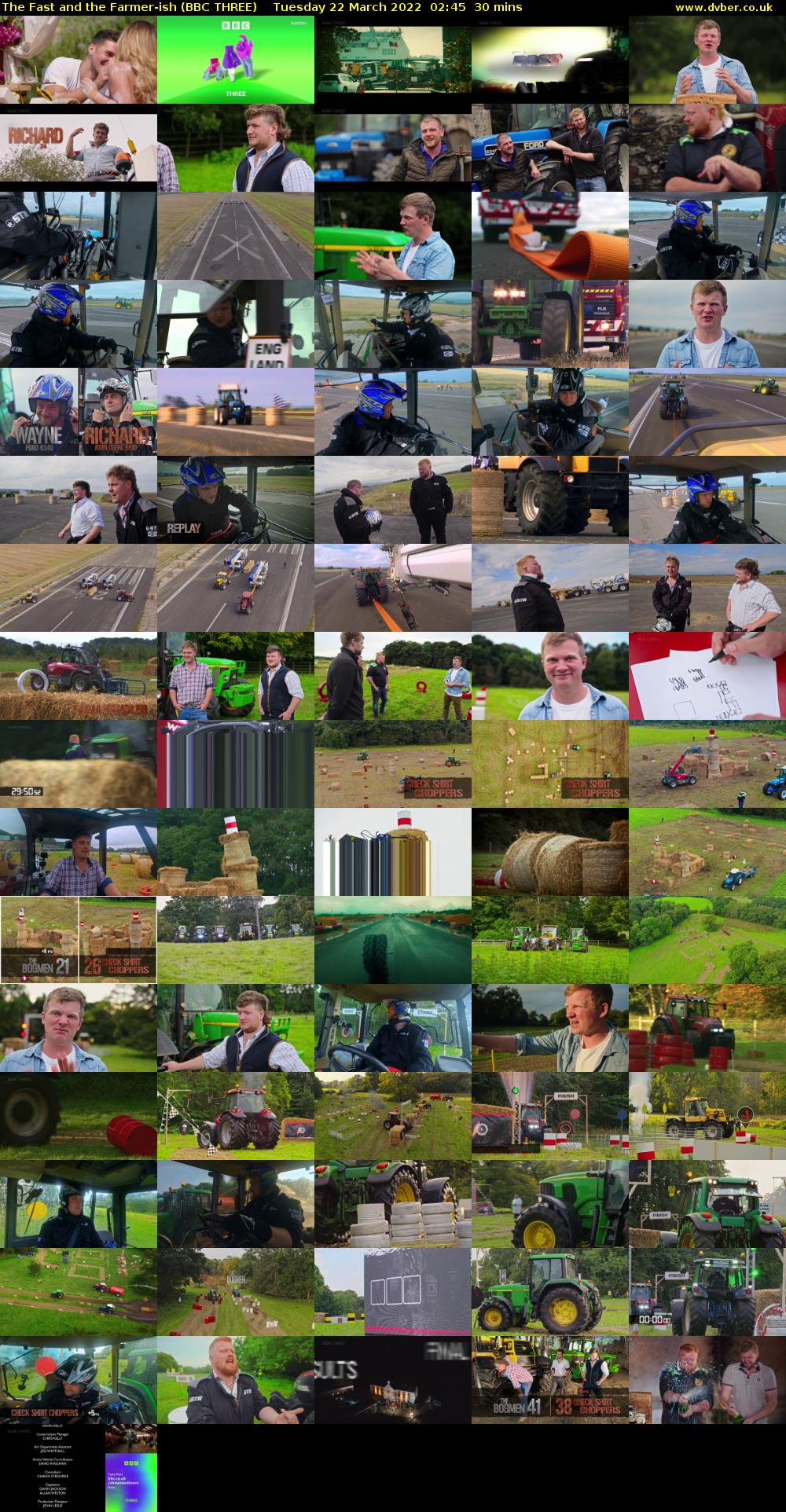 The Fast and the Farmer-ish (BBC THREE) Tuesday 22 March 2022 02:45 - 03:15