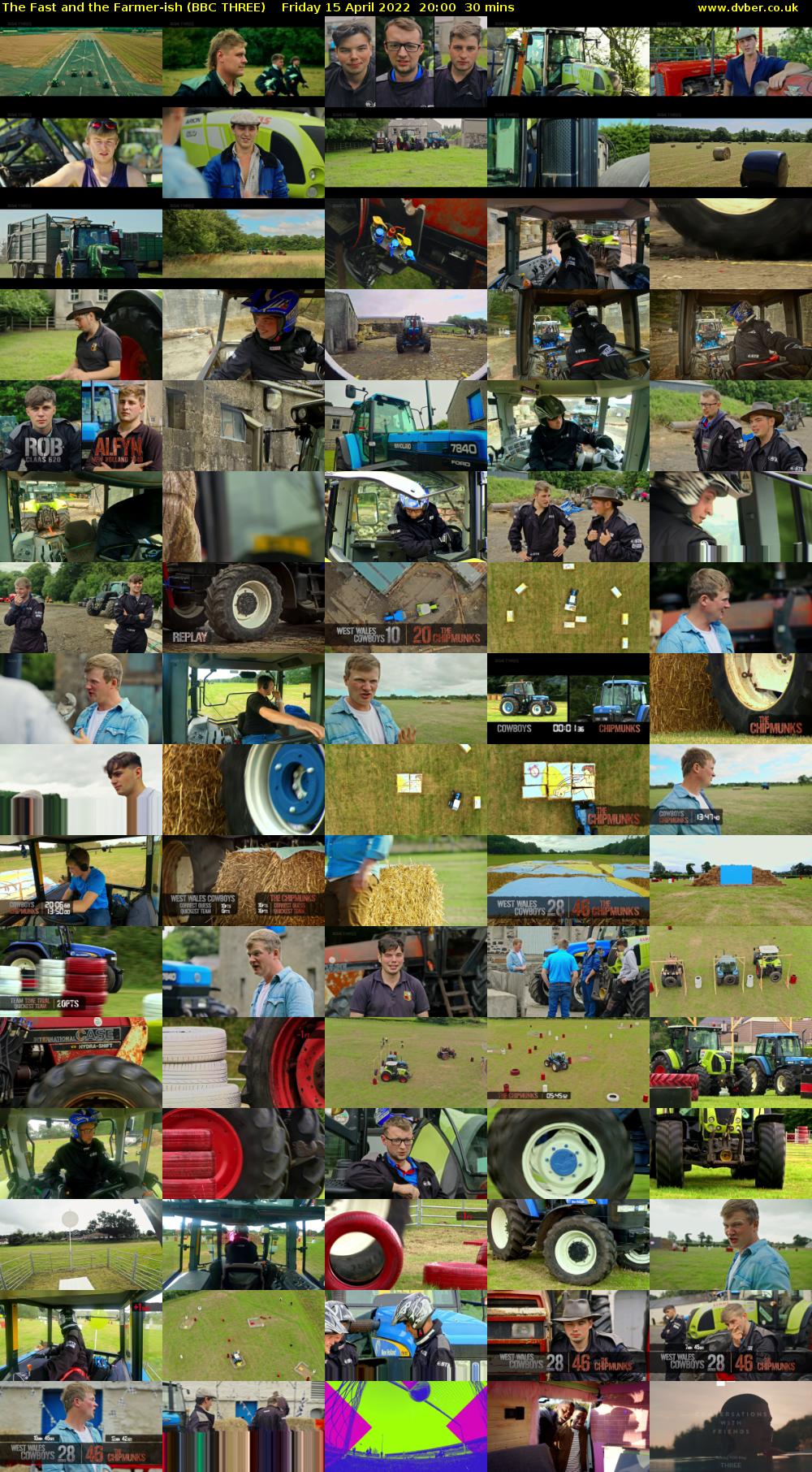 The Fast and the Farmer-ish (BBC THREE) Friday 15 April 2022 20:00 - 20:30