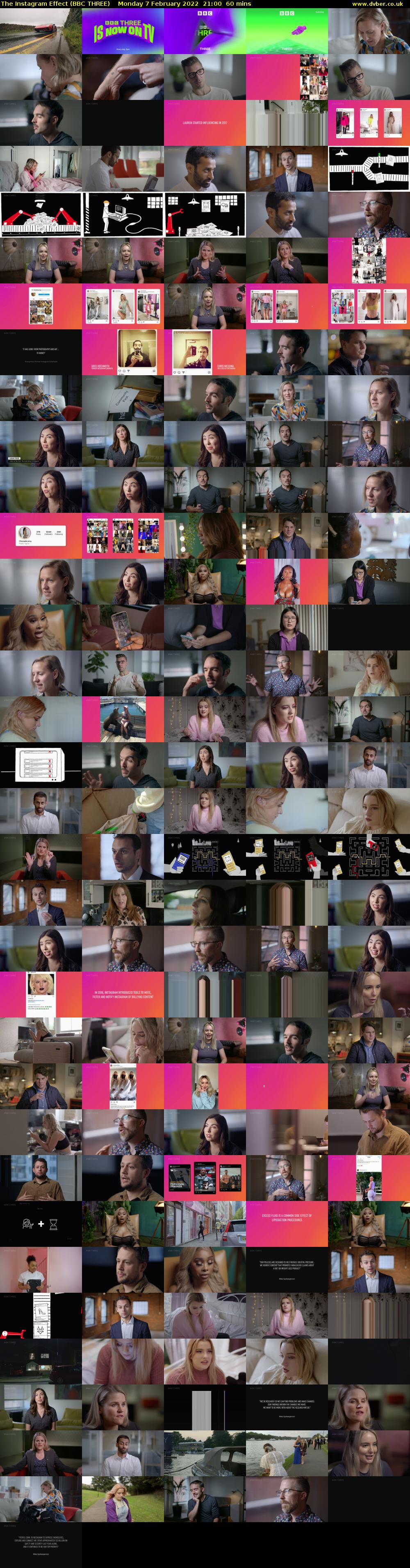 The Instagram Effect (BBC THREE) Monday 7 February 2022 21:00 - 22:00