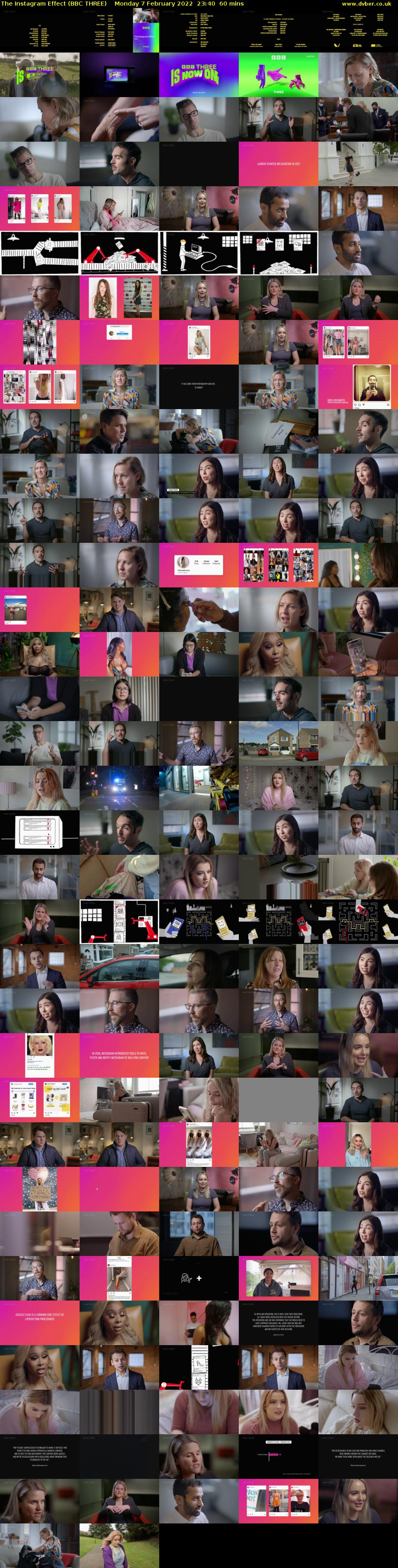 The Instagram Effect (BBC THREE) Monday 7 February 2022 23:40 - 00:40