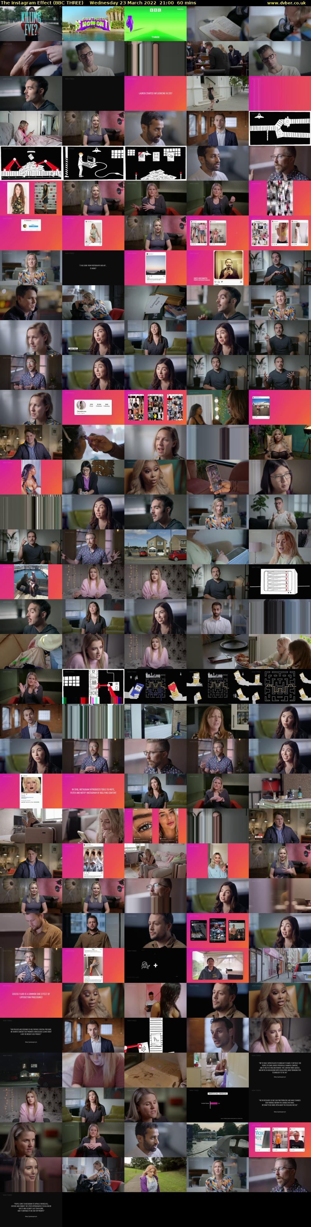 The Instagram Effect (BBC THREE) Wednesday 23 March 2022 21:00 - 22:00
