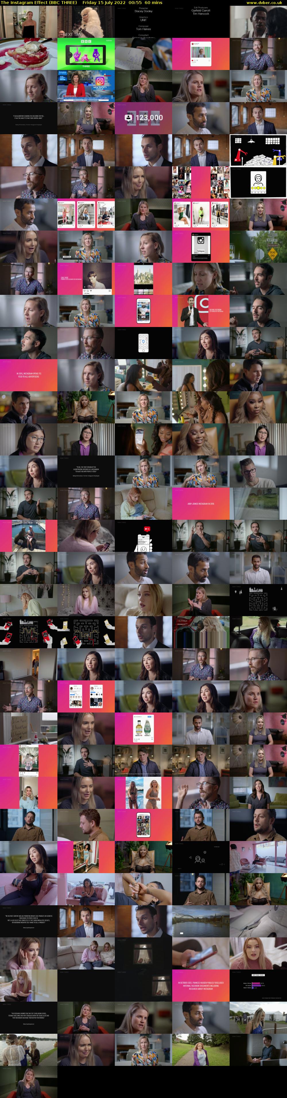 The Instagram Effect (BBC THREE) Friday 15 July 2022 00:55 - 01:55