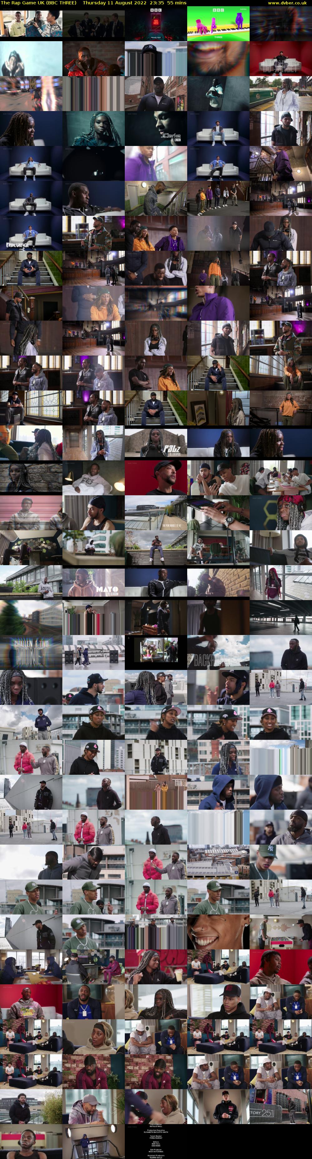 The Rap Game UK (BBC THREE) Thursday 11 August 2022 23:35 - 00:30