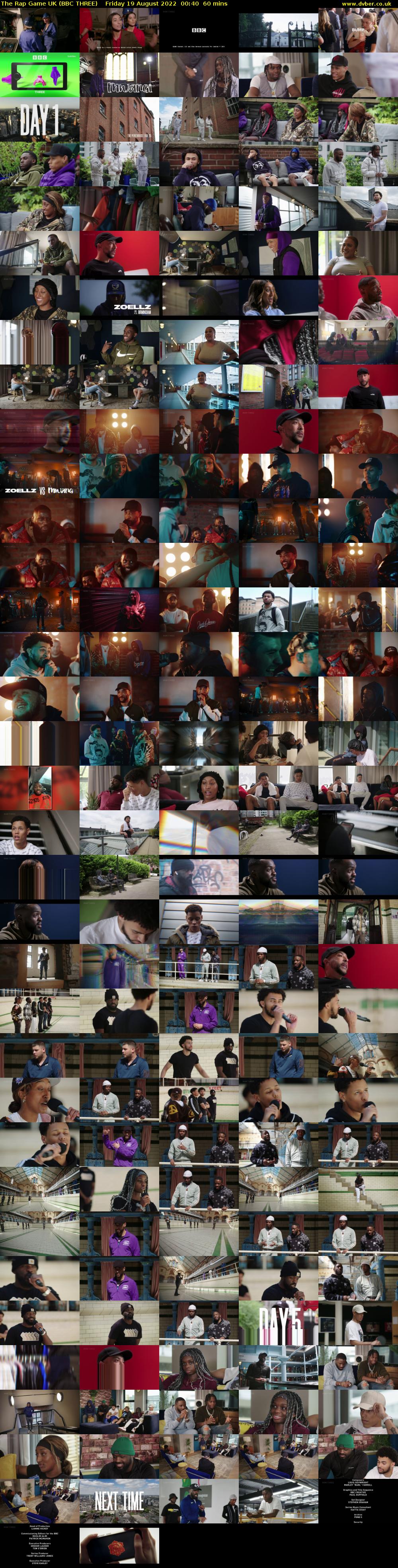The Rap Game UK (BBC THREE) Friday 19 August 2022 00:40 - 01:40