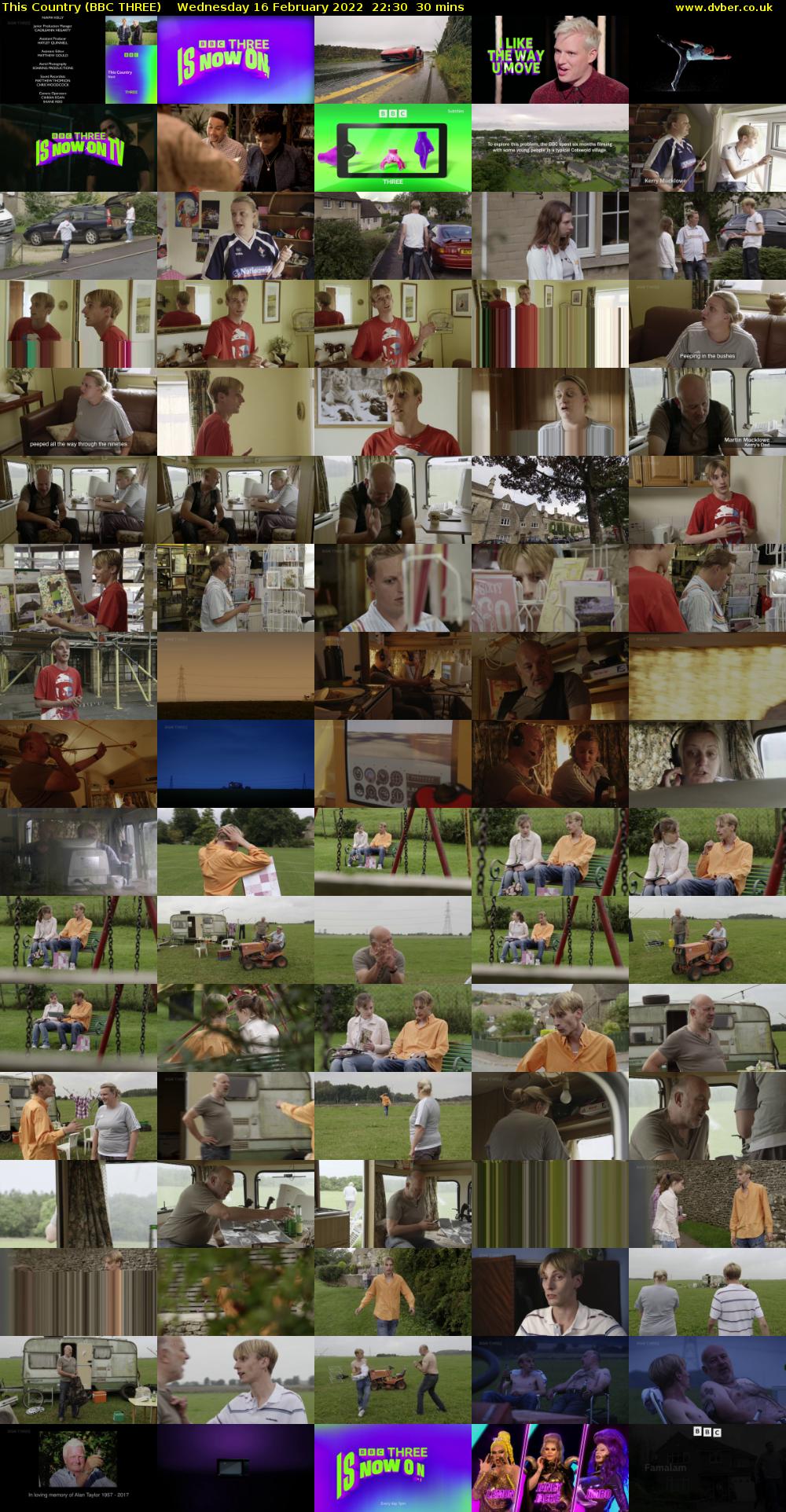 This Country (BBC THREE) Wednesday 16 February 2022 22:30 - 23:00
