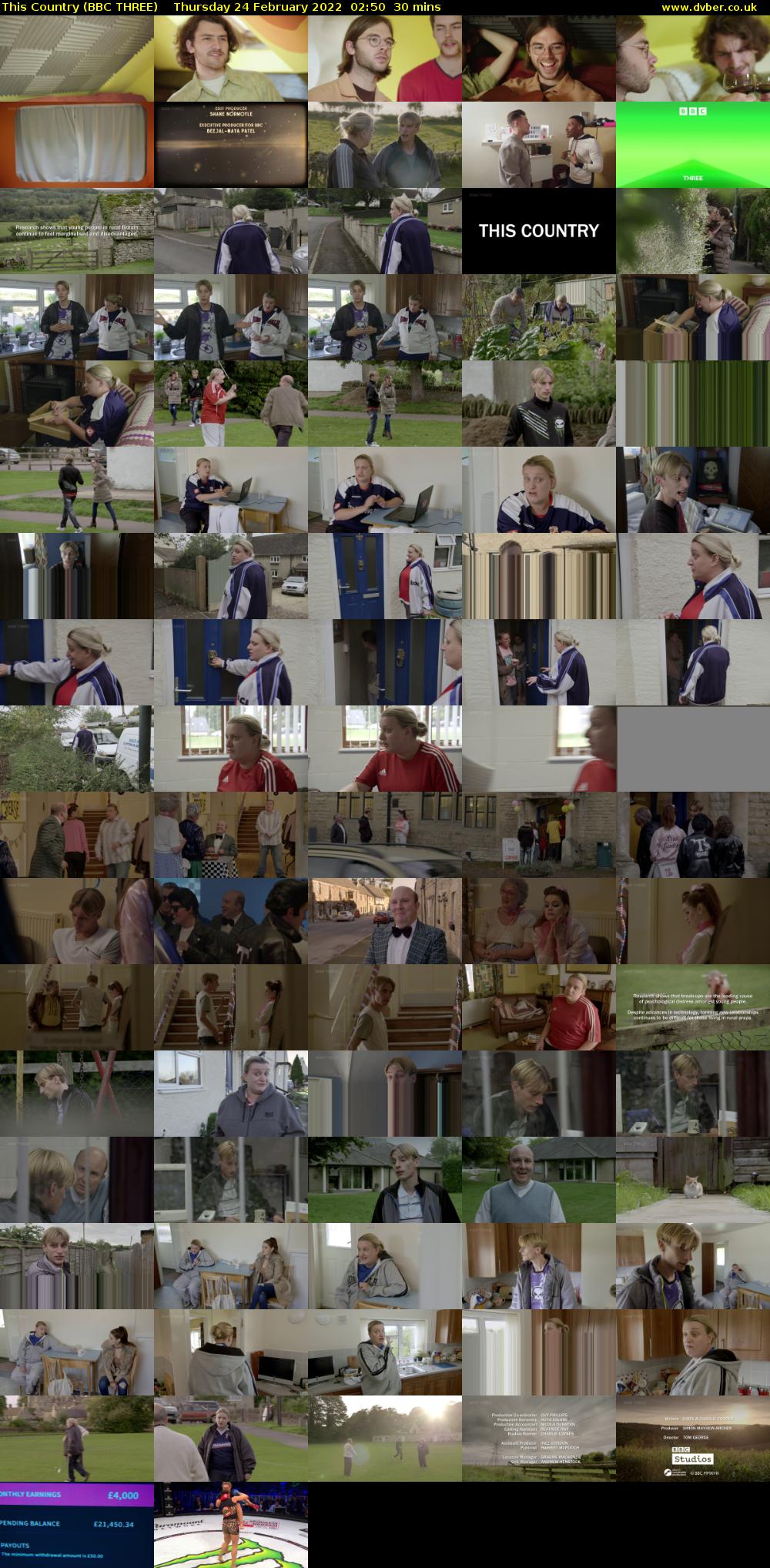 This Country (BBC THREE) Thursday 24 February 2022 02:50 - 03:20