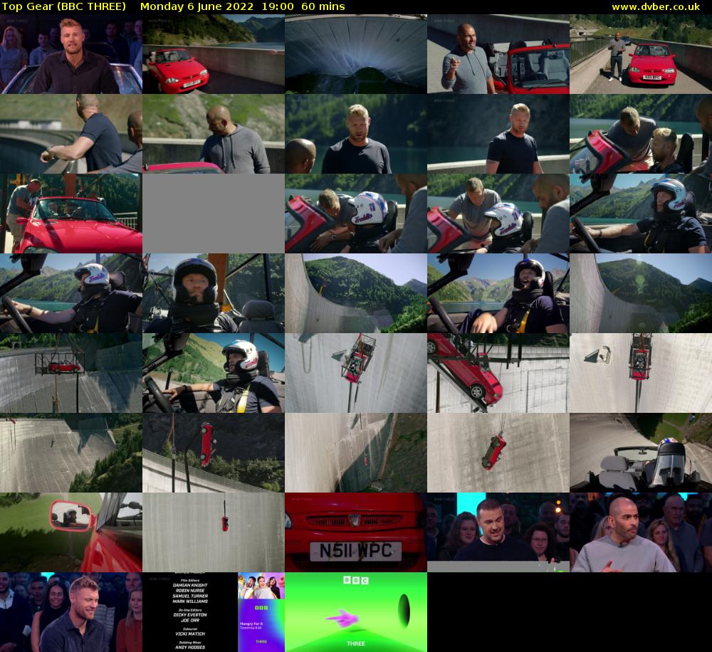 Top Gear (BBC THREE) Monday 6 June 2022 19:00 - 20:00