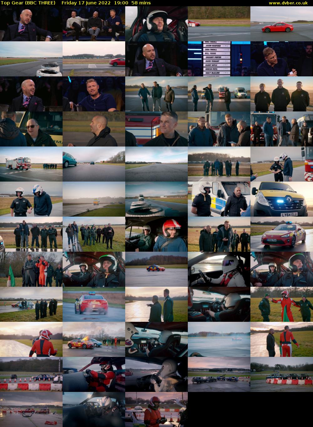 Top Gear (BBC THREE) Friday 17 June 2022 19:00 - 19:58