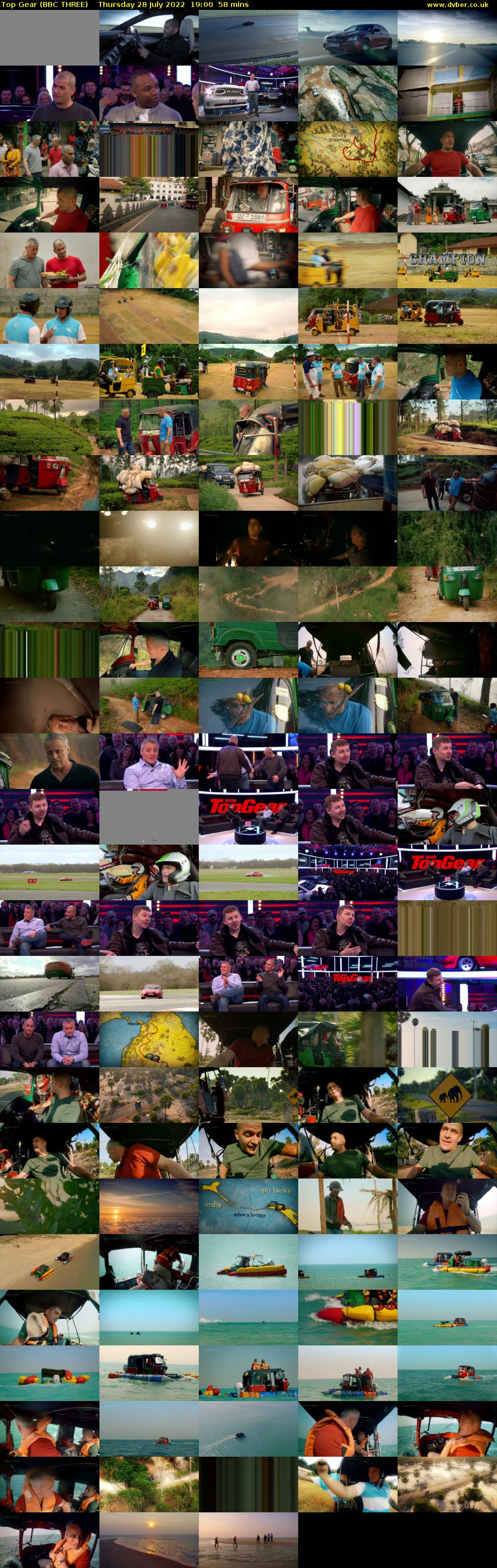 Top Gear (BBC THREE) Thursday 28 July 2022 19:00 - 19:58