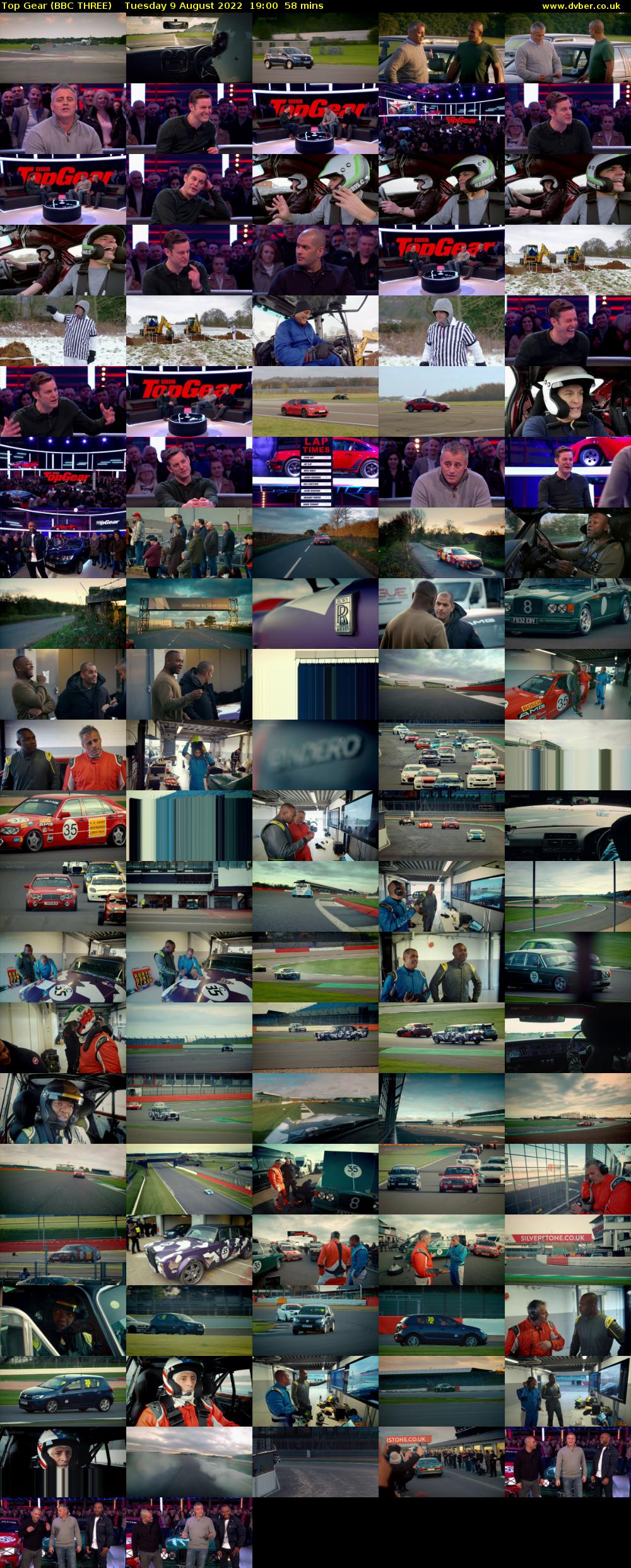 Top Gear (BBC THREE) Tuesday 9 August 2022 19:00 - 19:58