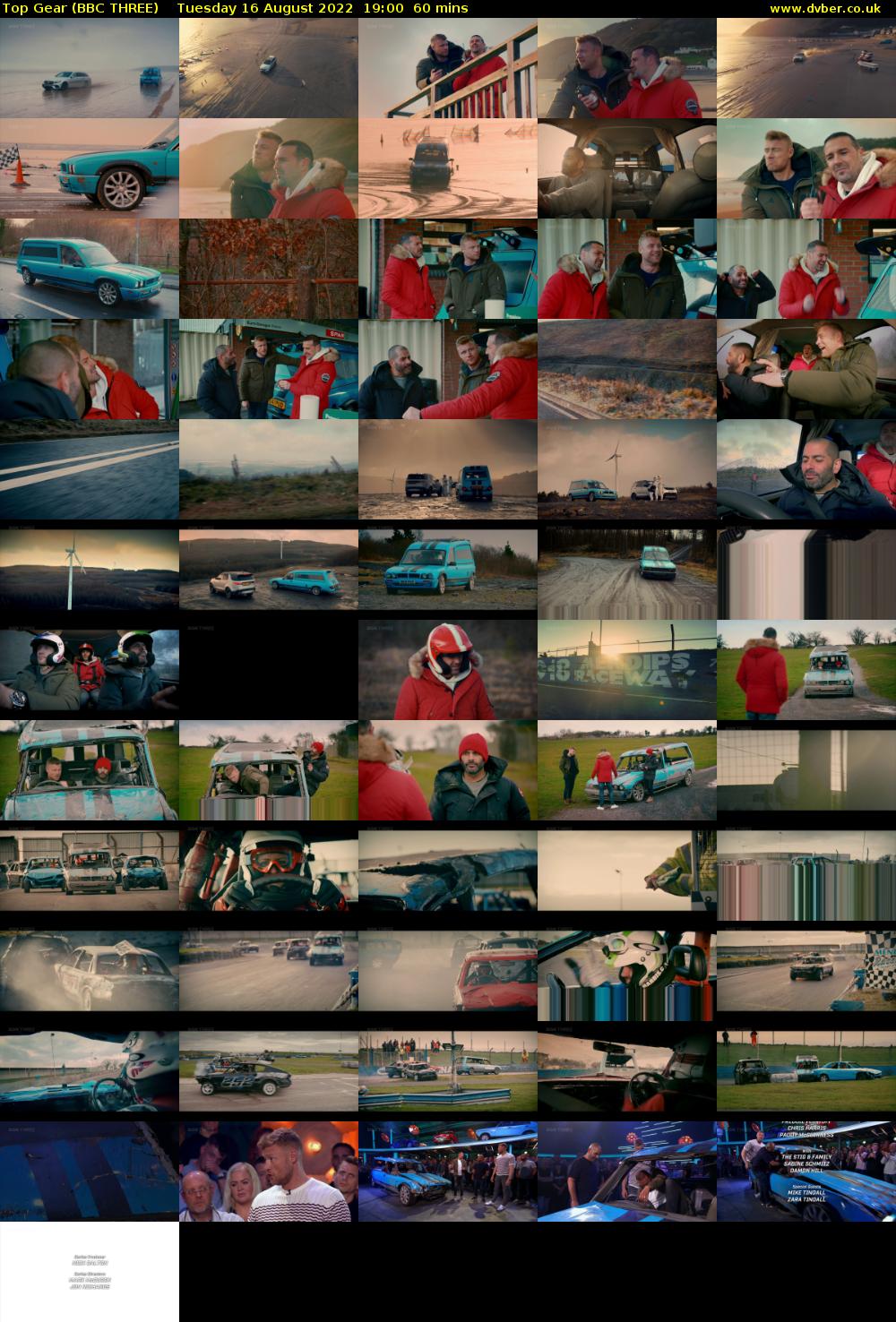 Top Gear (BBC THREE) Tuesday 16 August 2022 19:00 - 20:00