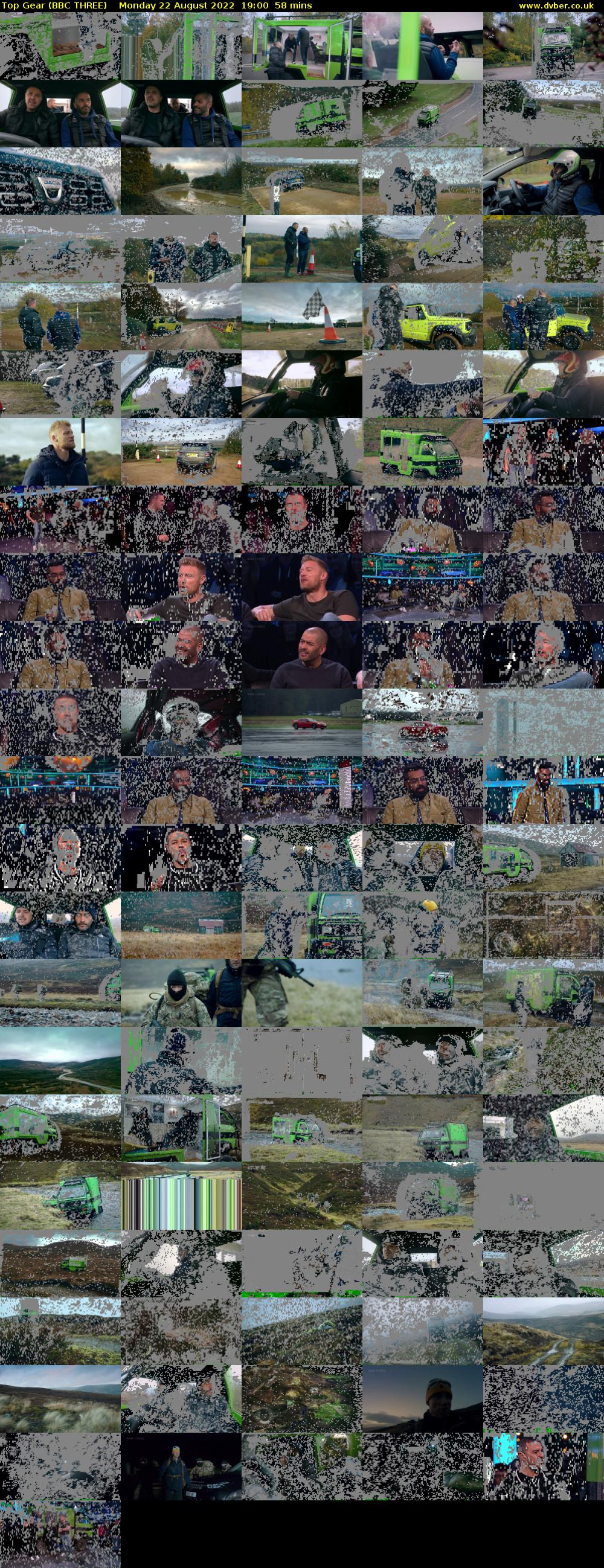 Top Gear (BBC THREE) Monday 22 August 2022 19:00 - 19:58
