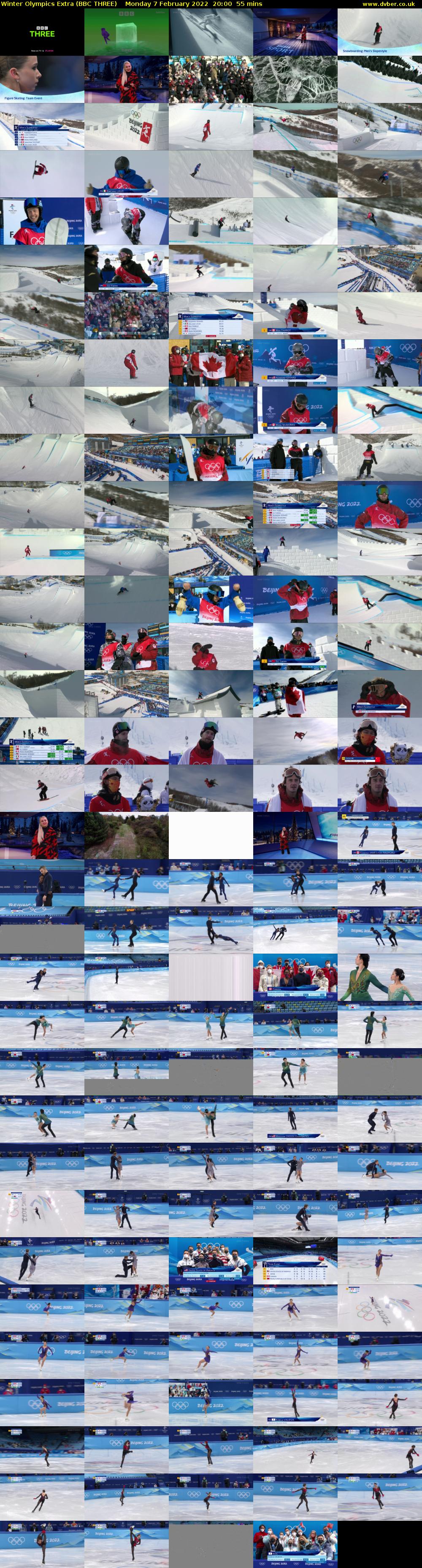 Winter Olympics Extra (BBC THREE) Monday 7 February 2022 20:00 - 20:55
