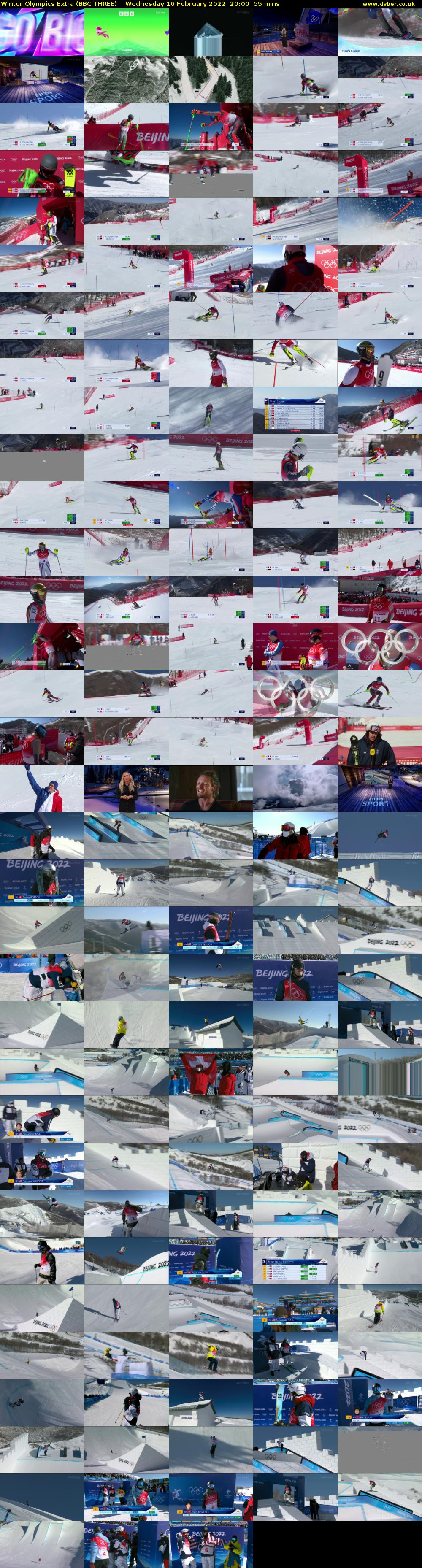 Winter Olympics Extra (BBC THREE) Wednesday 16 February 2022 20:00 - 20:55