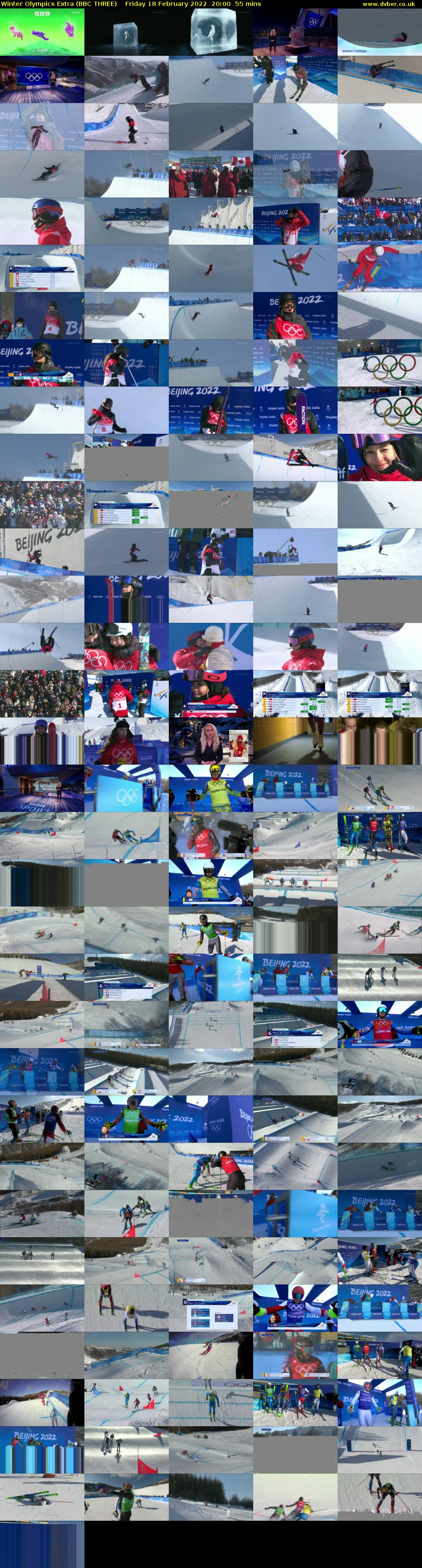 Winter Olympics Extra (BBC THREE) Friday 18 February 2022 20:00 - 20:55