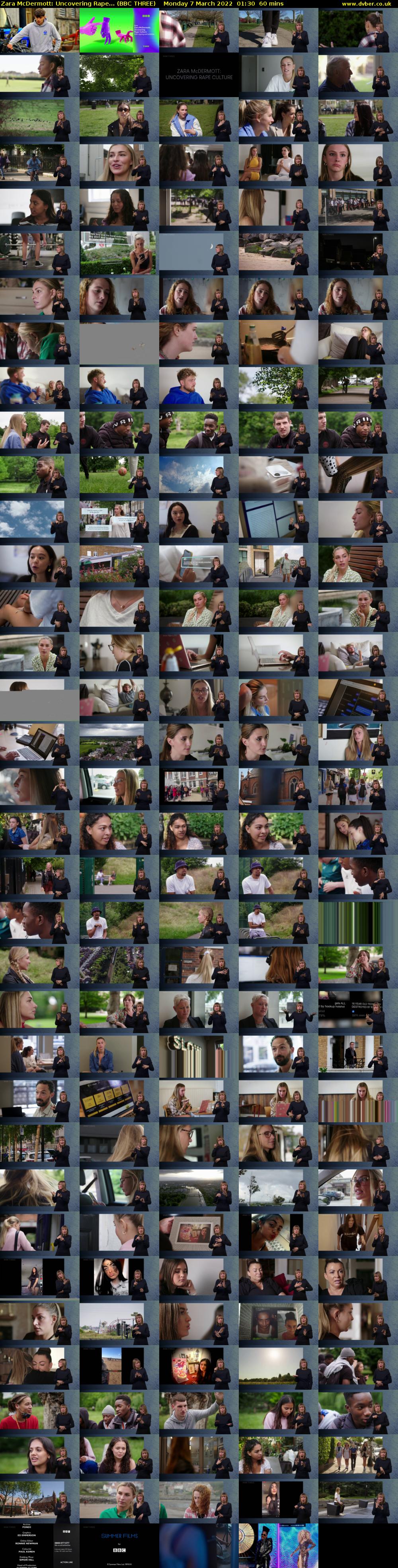 Zara McDermott: Uncovering Rape... (BBC THREE) Monday 7 March 2022 01:30 - 02:30