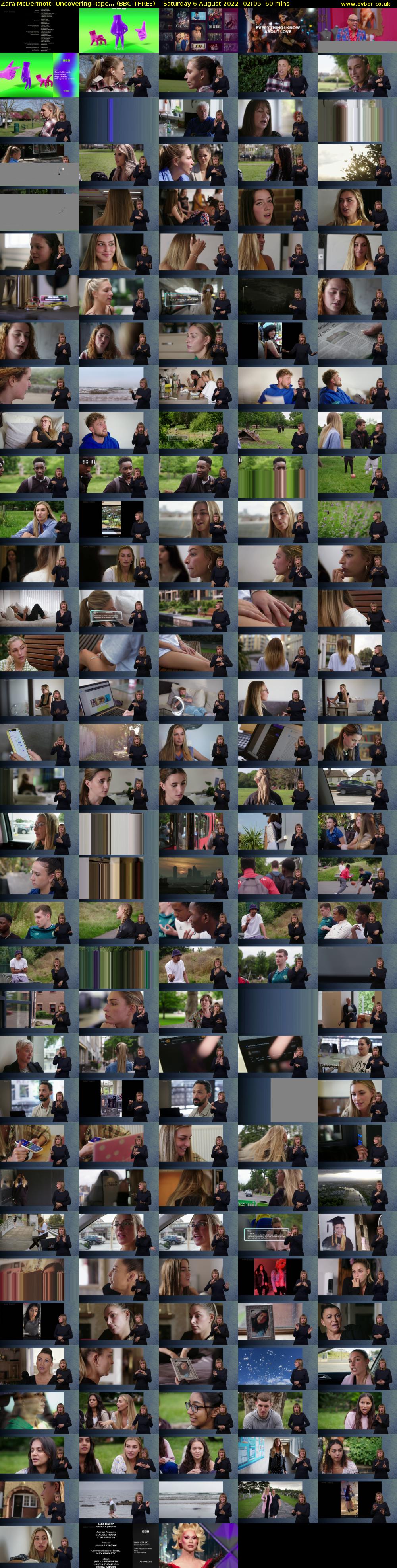 Zara McDermott: Uncovering Rape... (BBC THREE) Saturday 6 August 2022 02:05 - 03:05
