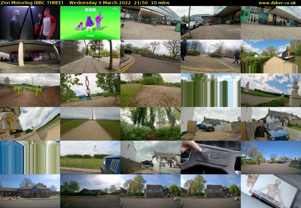 Zen Motoring (BBC THREE) Wednesday 9 March 2022 21:50 - 22:00