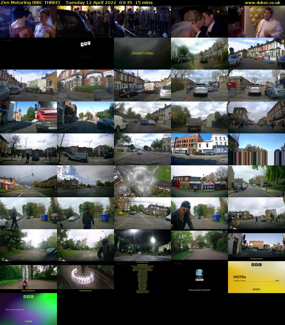 Zen Motoring (BBC THREE) Tuesday 12 April 2022 03:35 - 03:50