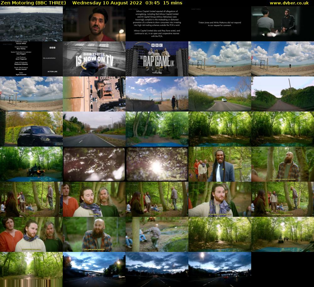 Zen Motoring (BBC THREE) Wednesday 10 August 2022 03:45 - 04:00