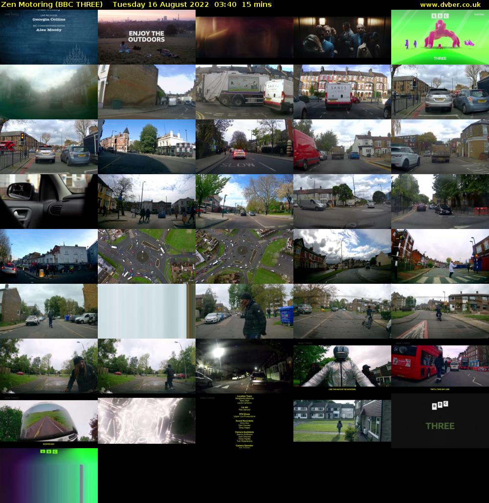 Zen Motoring (BBC THREE) Tuesday 16 August 2022 03:40 - 03:55